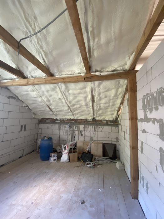 Утеплення даху. Ппу. Утеплення піною. Ангарів. Поліуретаном.