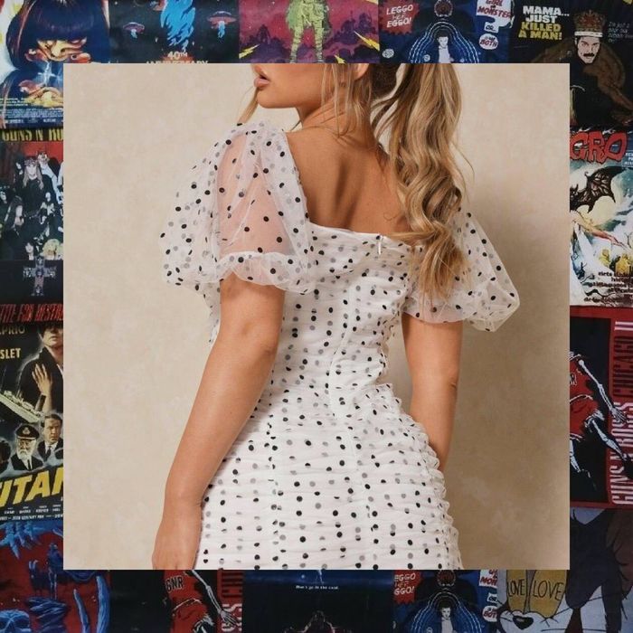 Трендова сукня з об'ємними рукавами  Вечірня