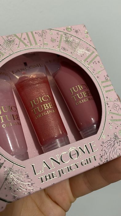Zestaw trzech błyszczyków do ust Lancome The Juicy gift , na prezent