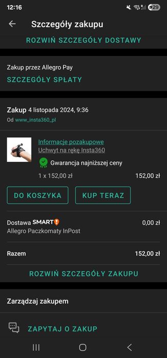 Hand Mount bundle insta 360