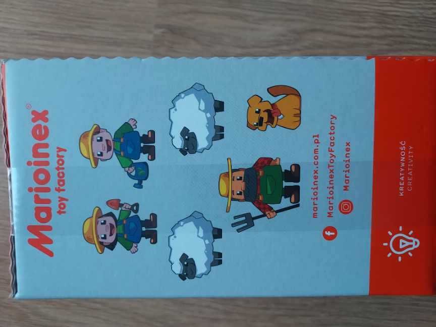 Klocki Marioinex Mini Waffle Rolnik Farmer Zestaw średni 90 sztuk