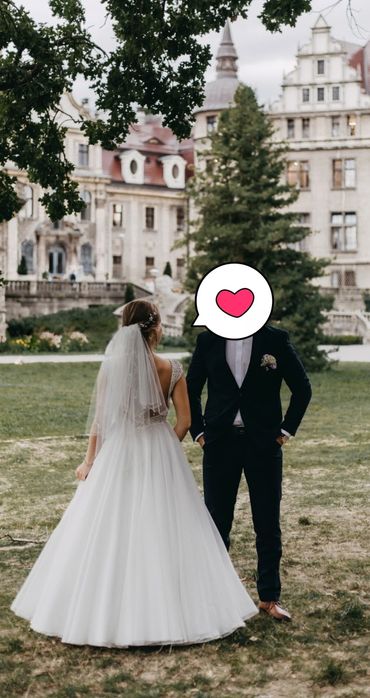 Suknia ślubna 36/38 z dodatkami