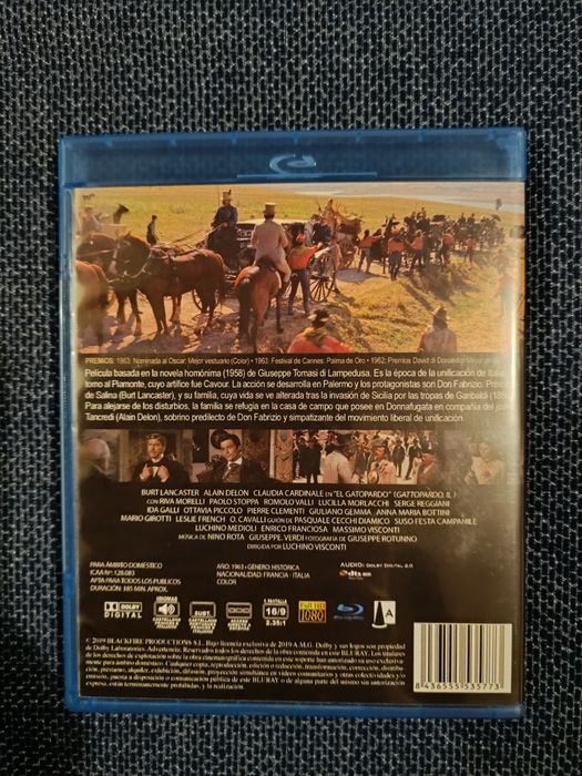 Blu Ray do filme clássico "O Leopardo", Visconti (portes grátis)