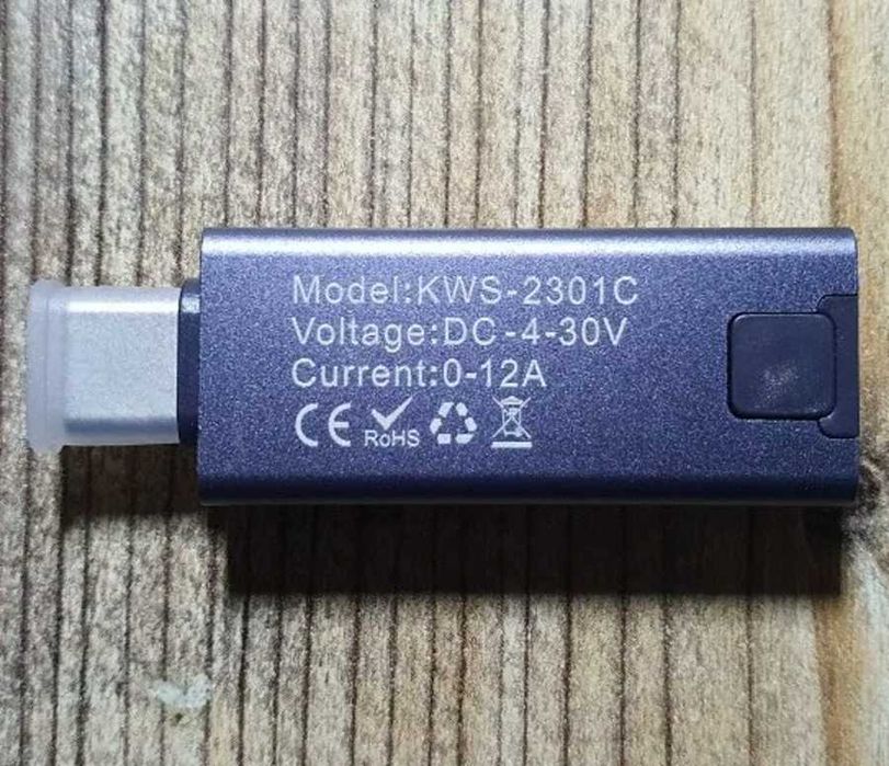 KWS-2301C USB юсб тестер Type-C (4–30V, 0–12A) с супер дисплеем
