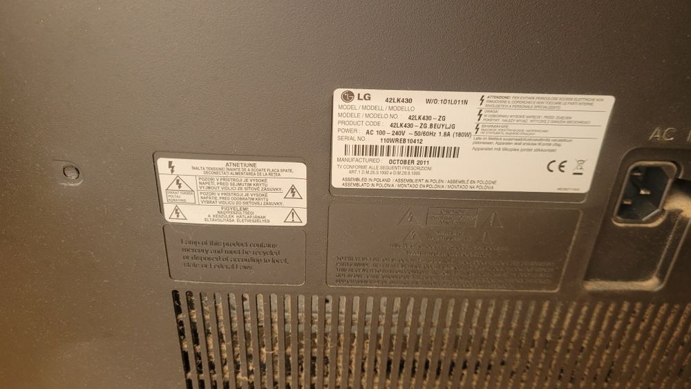 TV Lg de 42 lk 430-zg