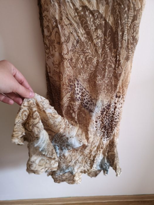 Sukienka boho elastyczna zwiewna h 38 M 36 oversize panterka