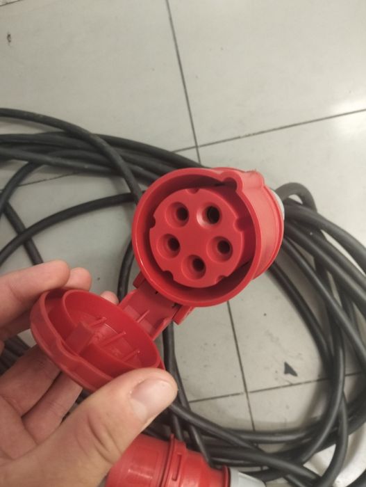 Cabo de extensão trifásica industrial 10 metros