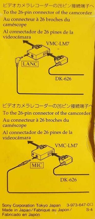 Sony VMC-LM7 Handycam Adapter do cyfrowych kamer