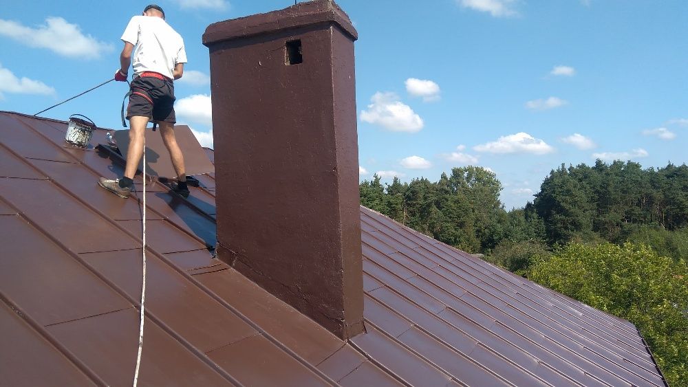 Malowanie dachu dachów elewacji krycie papą mycie czyszczenieGWARANCJA