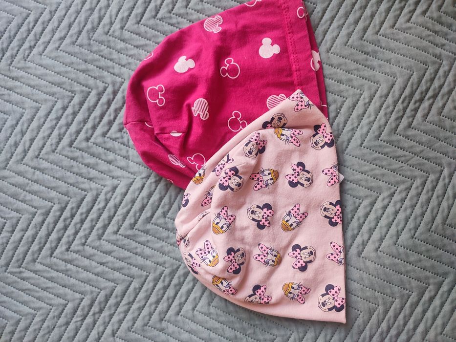 2 czapki przejściowe Myszka Minnie