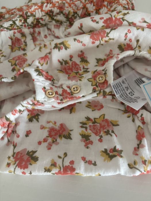 Vestido body Lanidor Menina 12 Meses – Novo com Etiqueta, 100% Algodão