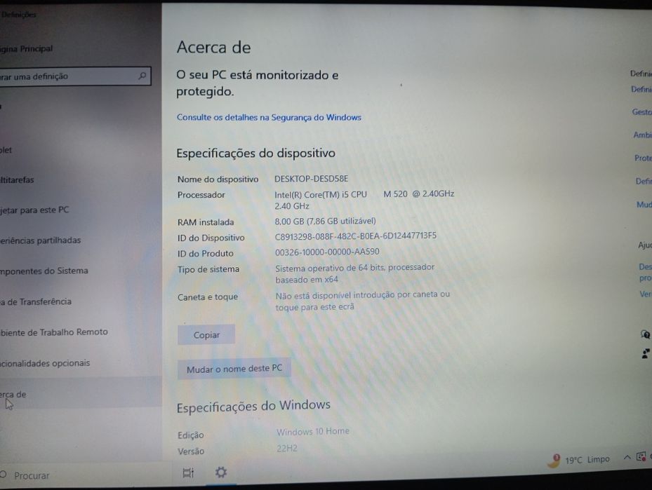 Laptop (i5) Toshiba Satellite A500-1H564741252658819121