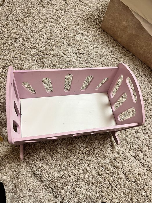Дитяче лялькове деревʼяне ліжечко б/у за півціни