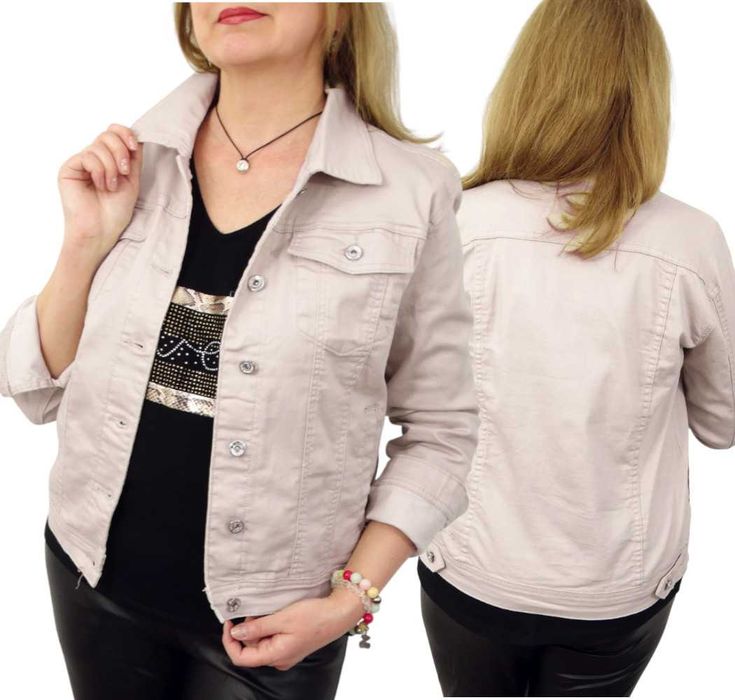 Kurtka Katana Jeansowa KAJA 48 4XL