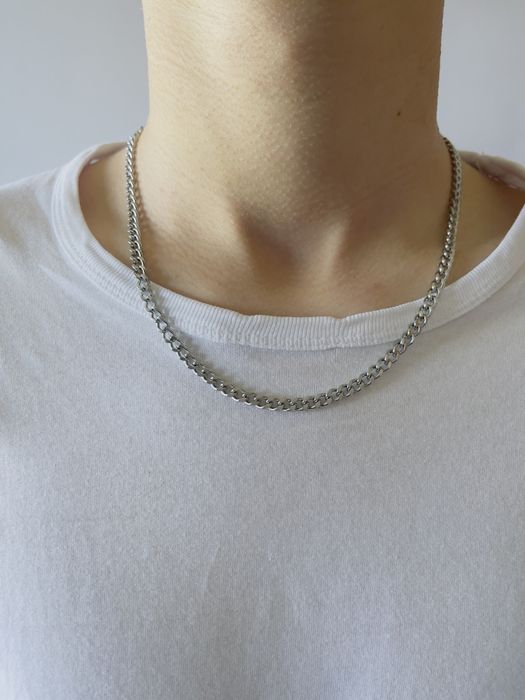 Biżuteria unisex łańcuszek chain łańcuch naszyjnik 50 cm pancerka nowy