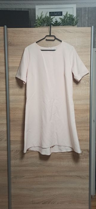 Sukienka damska pudrowy róż r. xl