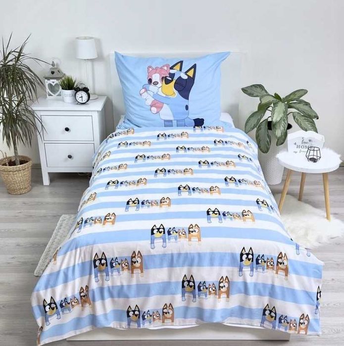 Pościel bawełniana 140x200 Bluey Bingo dziecięca dla dziecka