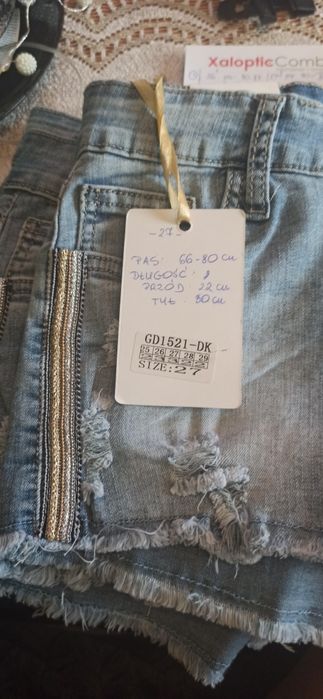 Spodenki jeansowe S M L
