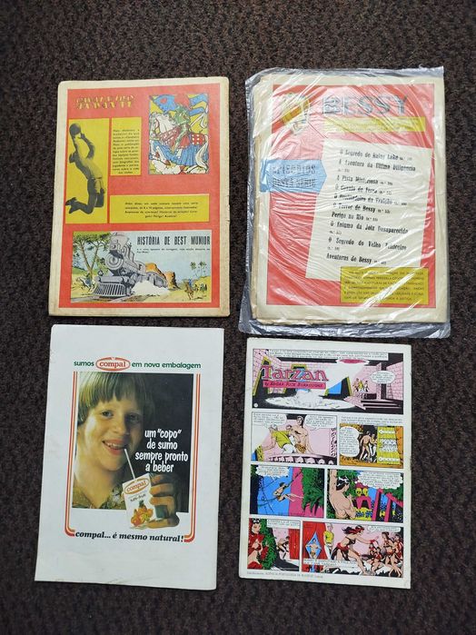 Lote de 4 Revistas de Banda Desenhada antigas