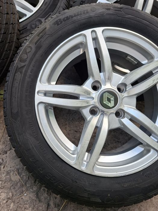 Колеса 4/100/14. J6. Et35. Dia66. Шины 175/65/14. Лето Барум 21г.