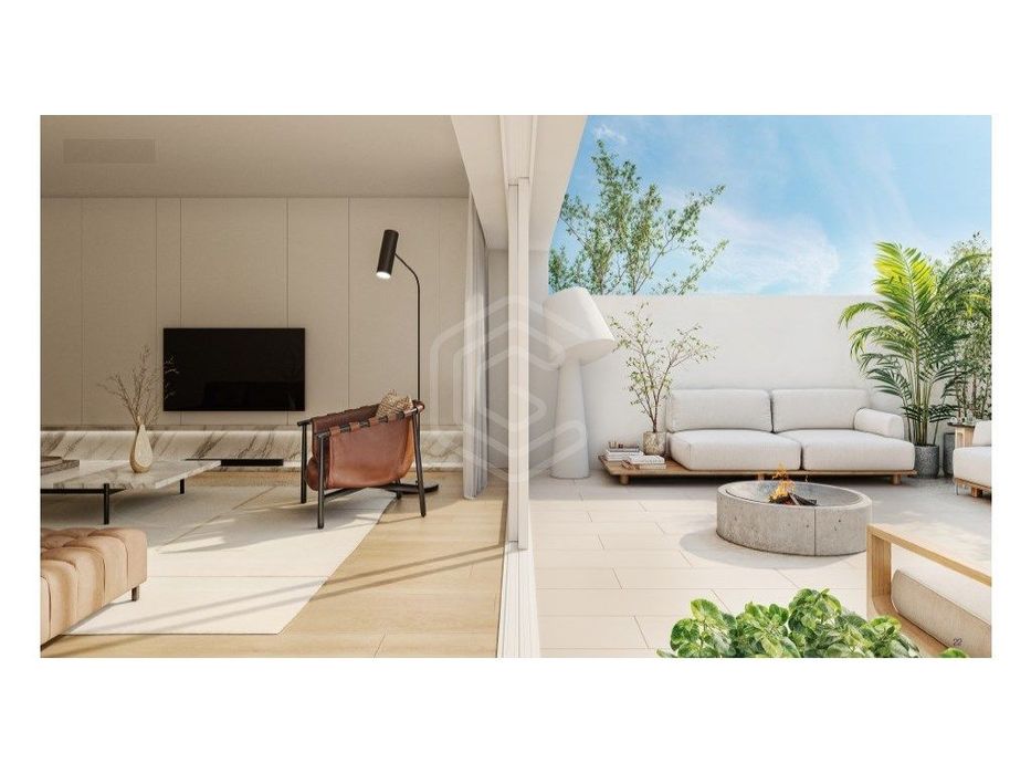 T2 no Coração de Matosinhos com pátio de 28m2 e 1 Lugares de Garagem