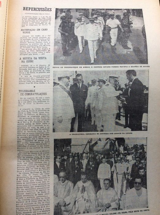 Suplemento do Diario da manhã, 1968. Viagem presidencial...Estado Novo
