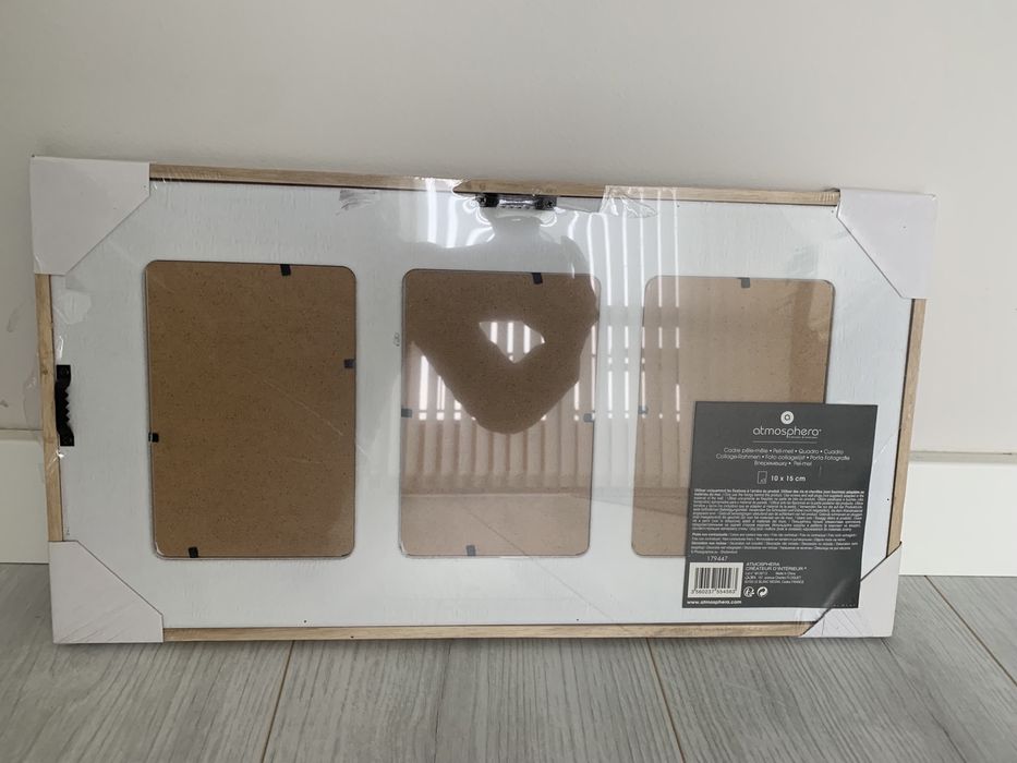 Moldura trendy cinza e rosa