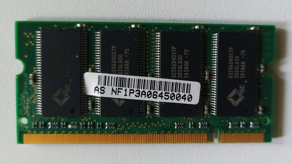Memória SO-DIMM DDR 256 MB UNB PC2100 CL2.5