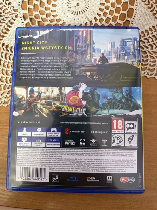 Nowa nieużywana gra cyberpunk 2077 na ps4