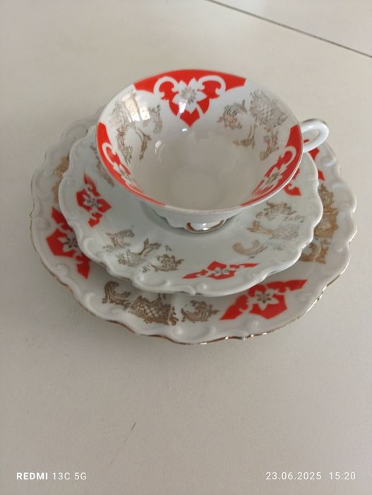 Piękne trio porcelanowej.