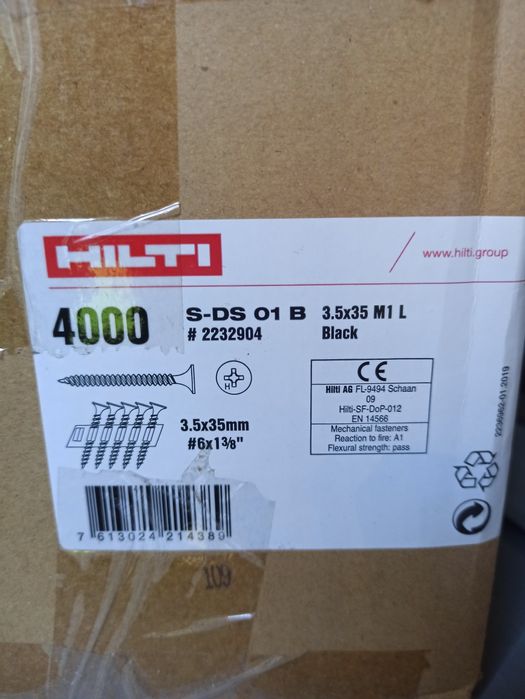 Wkręty Hilti na paskach do GK