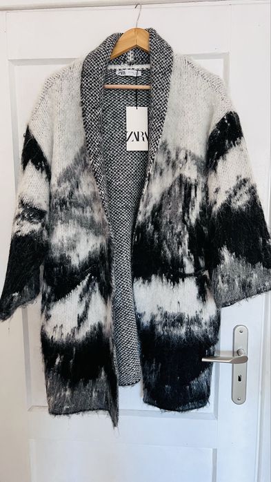 Zara plaszcz sweter przejsciowka M-L poszukiwany