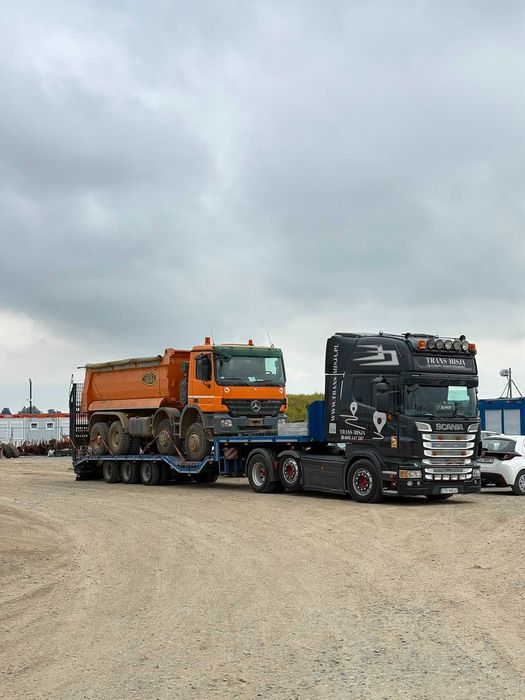 Transport niskopodwoziowy laweta platforma