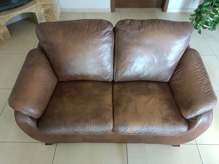 Kanapa skórzana, sofa dwuosobowa