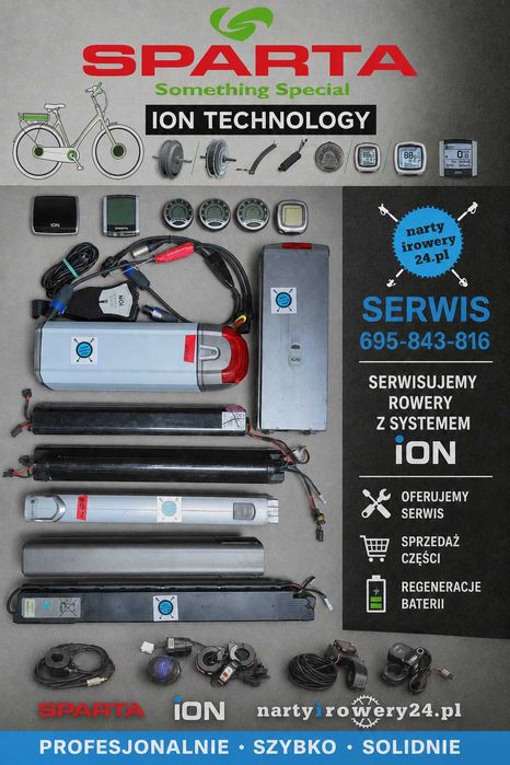 system ion sparta koga batavus hercules wymiana lcd dopisanie kodowanie serwis ion