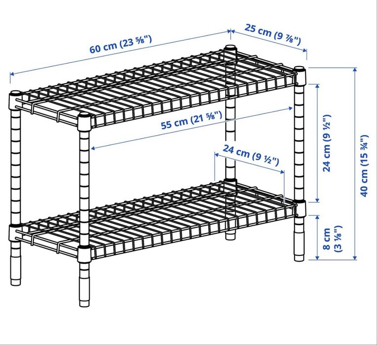 Regał Ikea Omar 2 szt