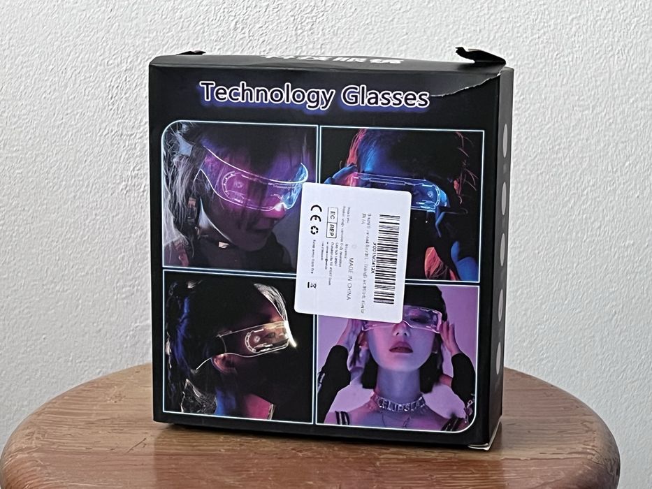 Oculos Futuristas LED Carnaval