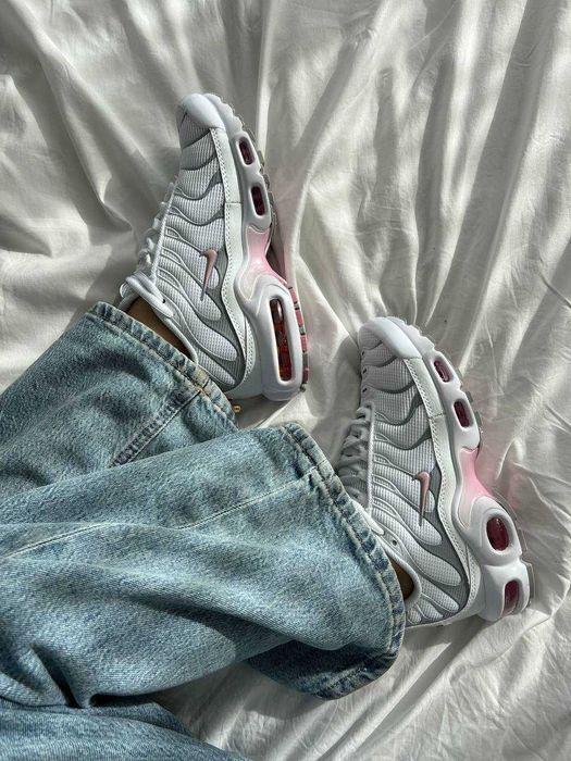 !SALE! Nike Air Max Plus TN White/Gray 36 37 38 39 40 41 найк тн
