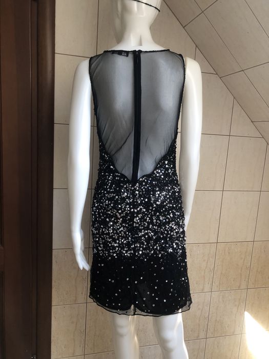 Sukienka cekinowa koktajlowa