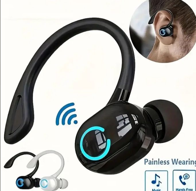 Блютуз гарнитура біла