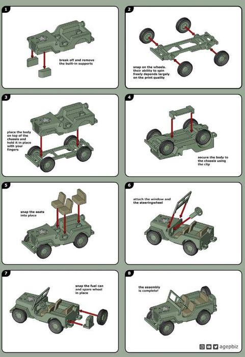 Jeep Militar para montar