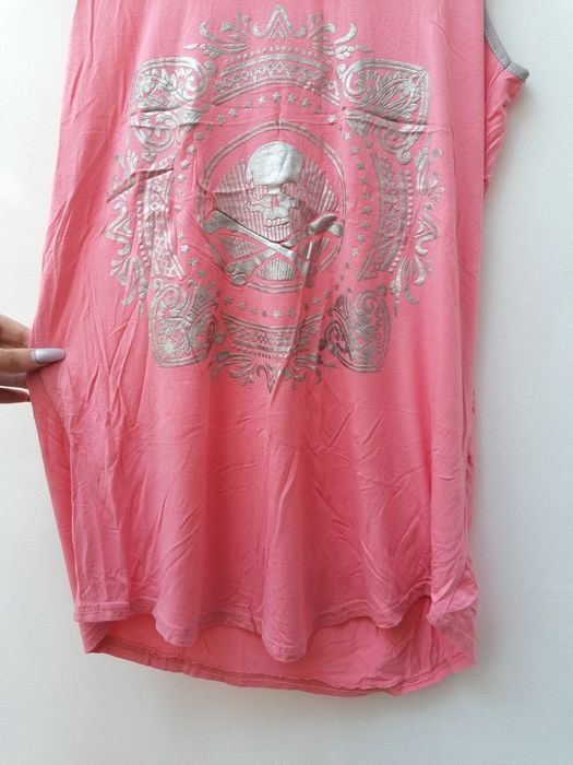 Camisola Rosa com estampagem prateada