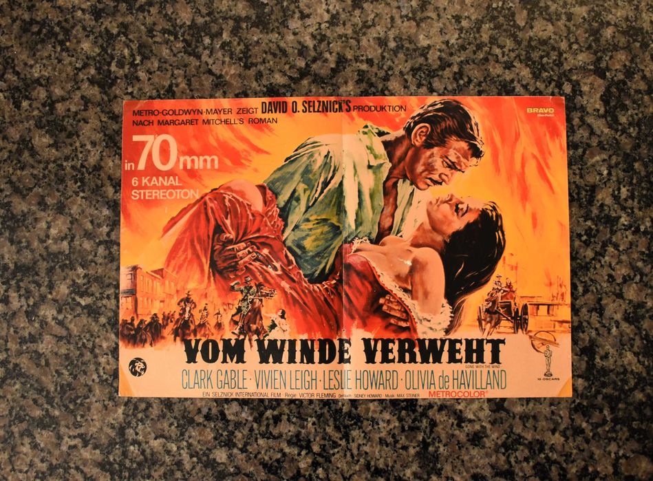 Poster Vitange - filme "Gone with the Wind" / Sascha Hehn