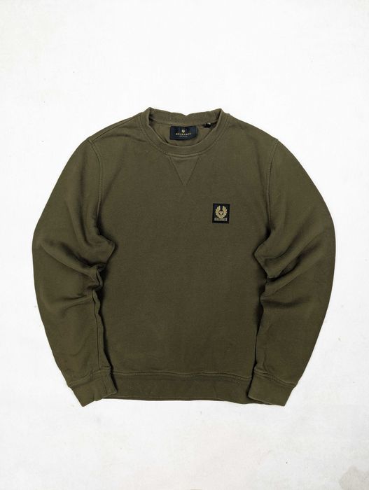 Belstaff zielona bluza M logo