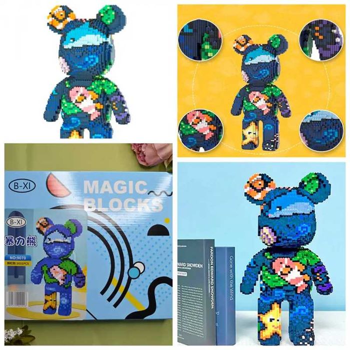 Конструктор MAGIC BLOCKS в форме популярного мишки 0709