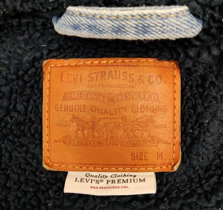 Levi's Sherpa męska kurtka jeansowa ocieplana w rozmiarze M