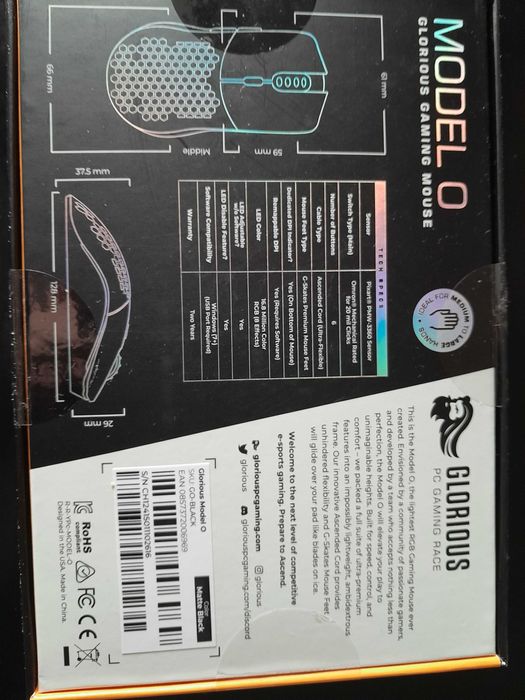 Rato Gaming, Glorious, Novo