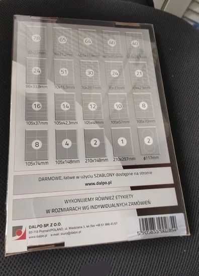Etykiety samoprzylepne 2100 etykiet memo label