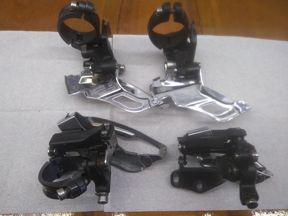Передні перемикачі ( direct mount та хомут)Shimano SLX