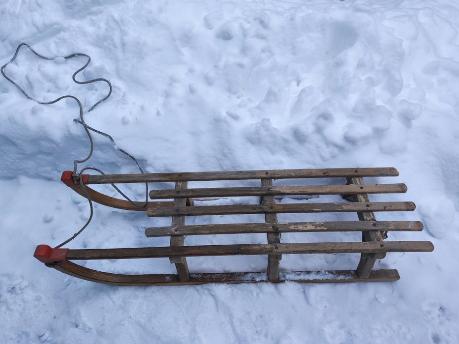 Sanki drewniane duże